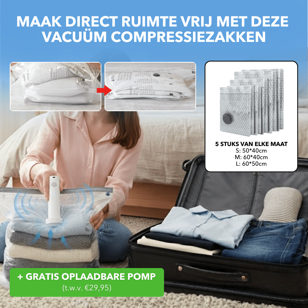 VacuPack™ - Ruimtebesparende vacuüm compressiezakken - LOOLA
