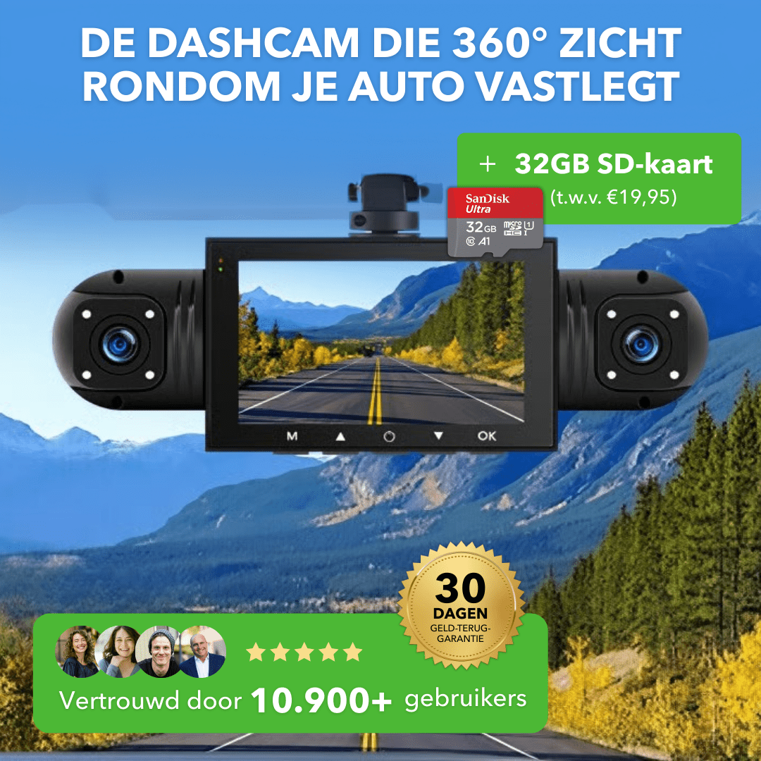 DriveSafe™ – 360° full - view dashcamsysteem voor elke auto - LOOLA