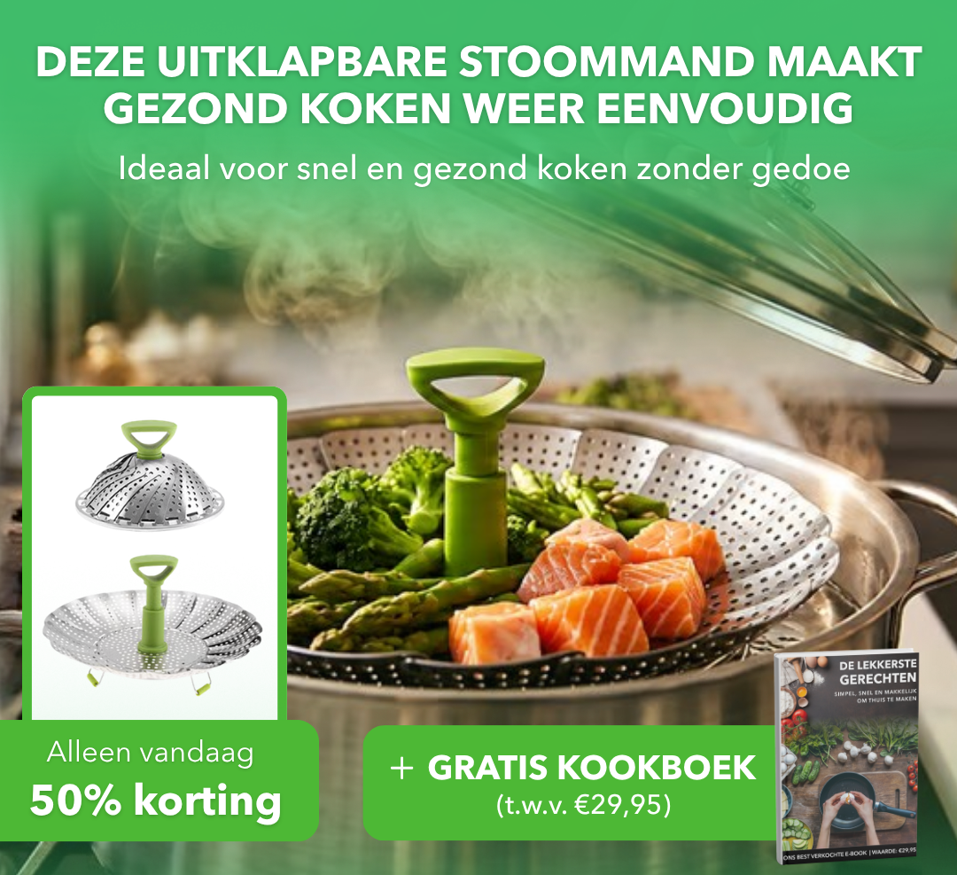 SteamFlex™ - Opvouwbaar RVS stoommandje voor elke maaltijd