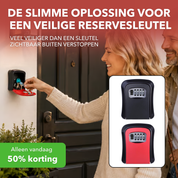 KeySafe™ - Weerbestendig sleutelkluisje met instelbare cijfercode