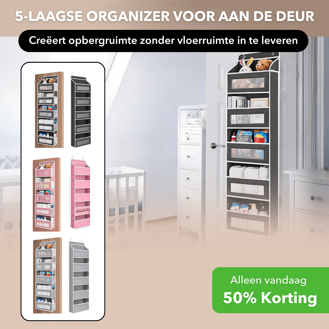 DoorShelf™ - Meerlaagse deurhanger voor extra opbergruimte - Plofje