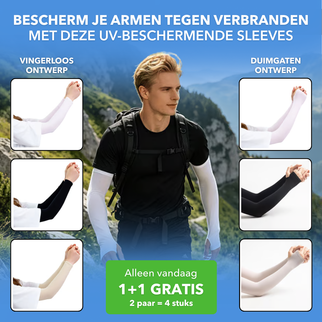 CoolSleeve™ - Verkoelende UV-beschermende arm sleeves