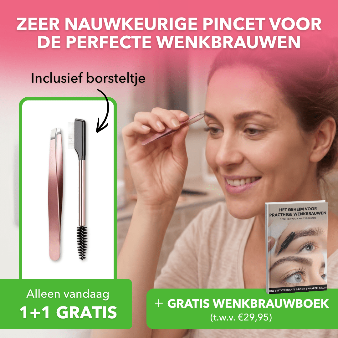 BrowGrip™ - Precisiepincet voor perfect gevormde wenkbrauwen - Plofje