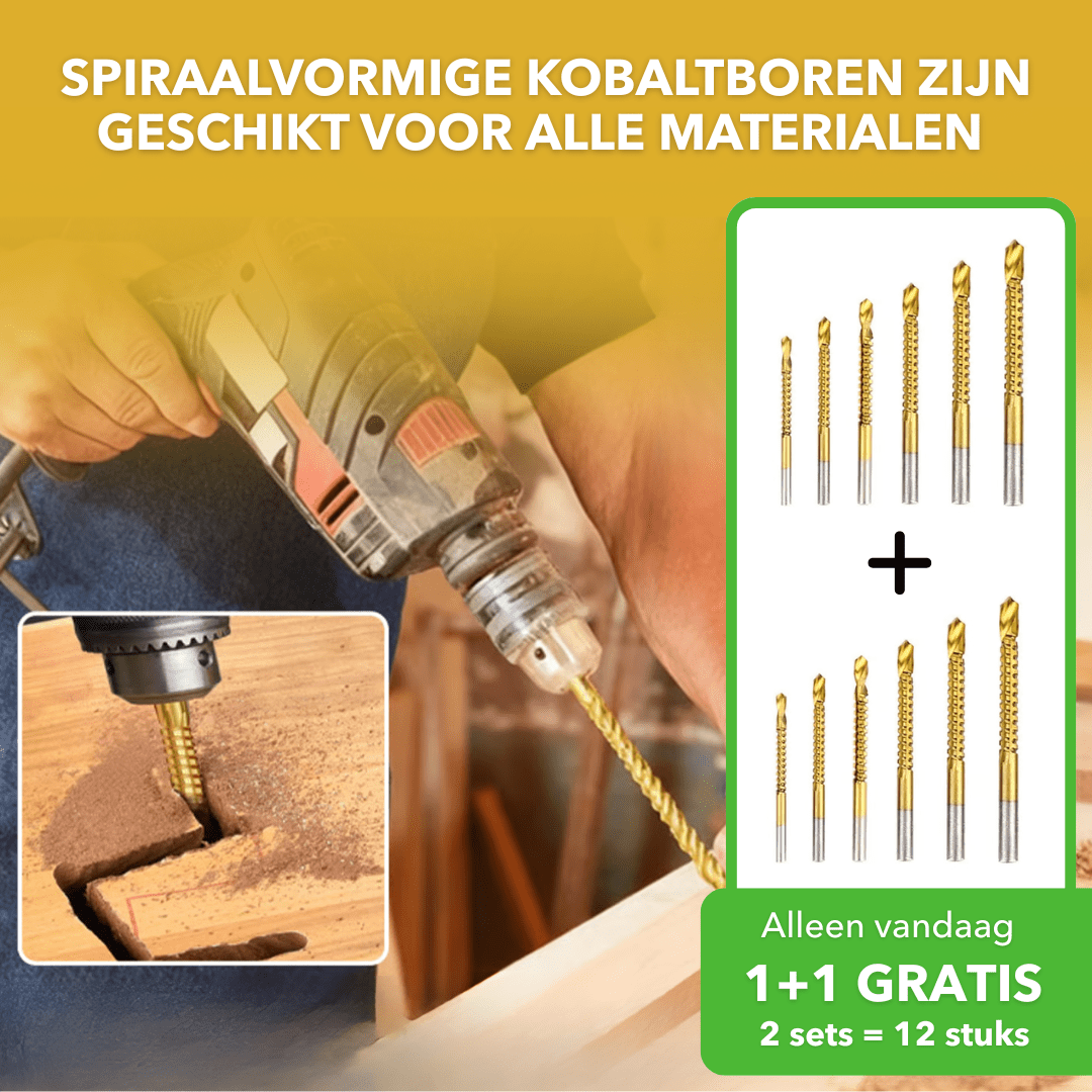 ProBit™ - Spiraalvormige kobaltboren voor alle materialen - Plofje