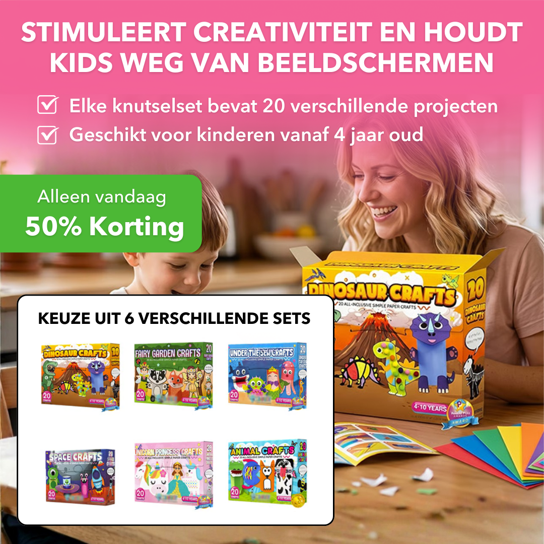 CraftBox™ - Complete knutselset voor eindeloos creatief speelplezier - Plofje