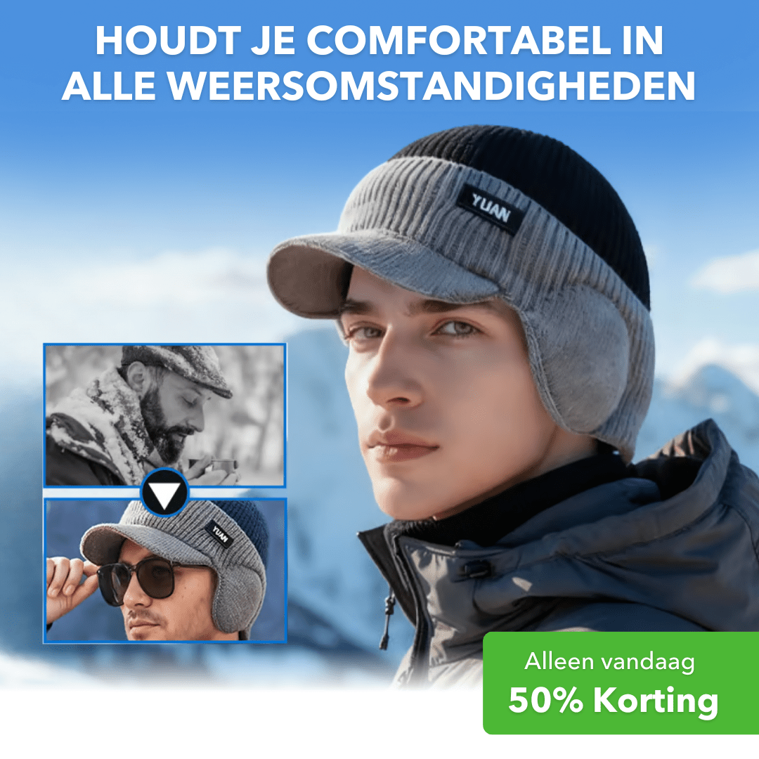 HeatCap™ - Winddichte thermomuts met oorkleppen - LOOLA