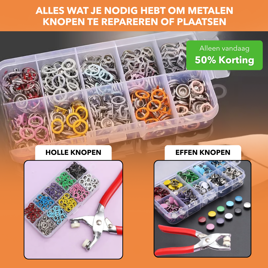 SnapKit™ - Complete set metalen drukknopen - LOOLA