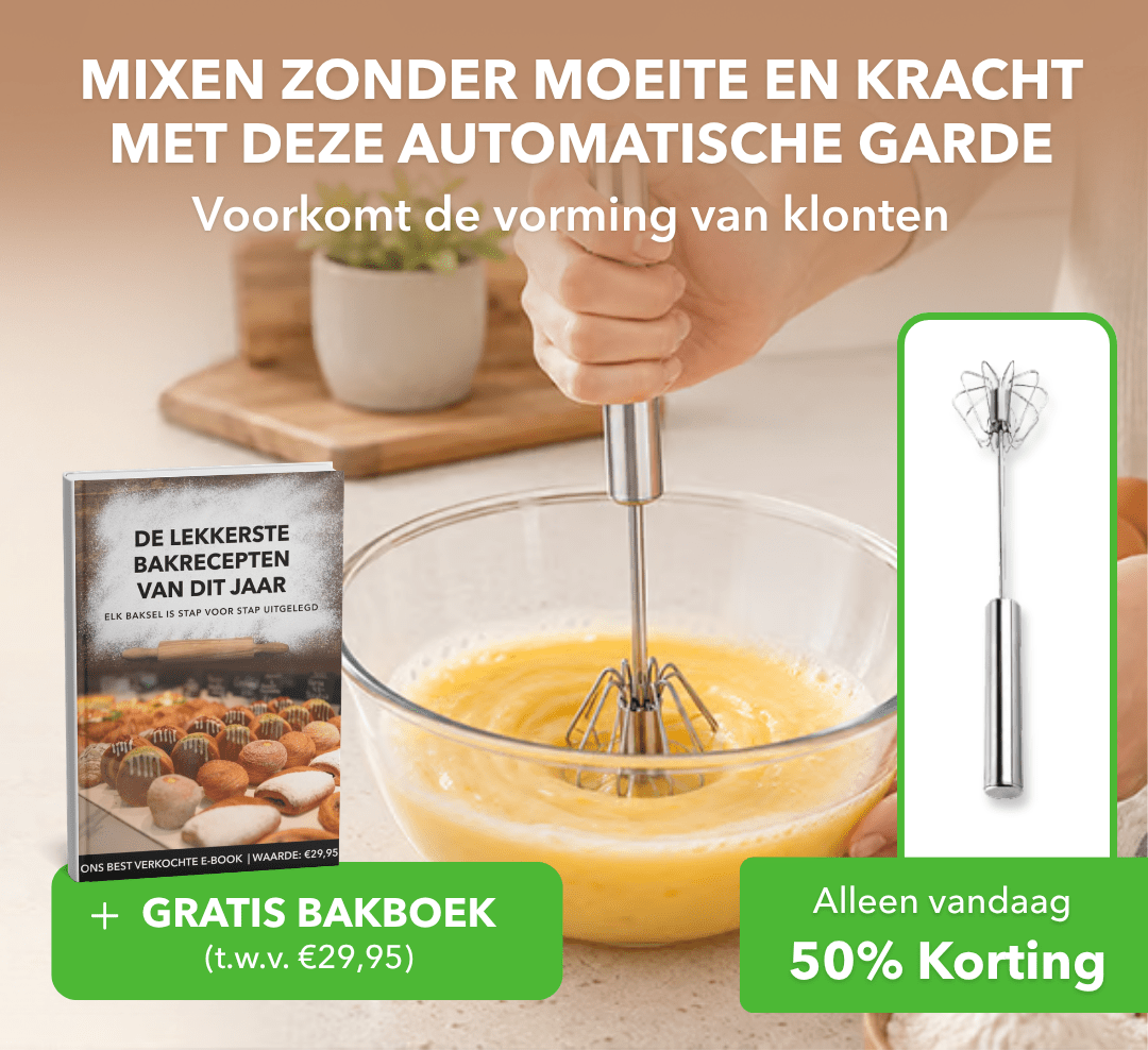 MixMaster™ - Automatische garde voor snel en moeiteloos mengen - Plofje