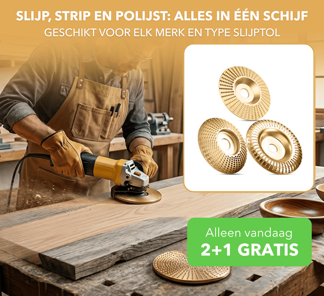 PolishPro™ - Ergonomische polijstschijf voor haakse slijper - Plofje