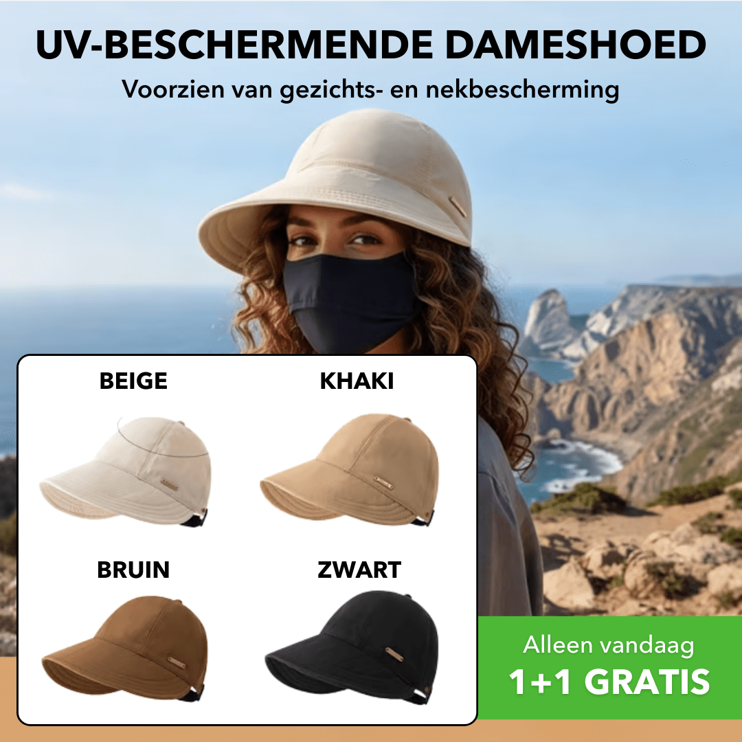 SunCover™ - Opvouwbare dameshoed met extra brede rand