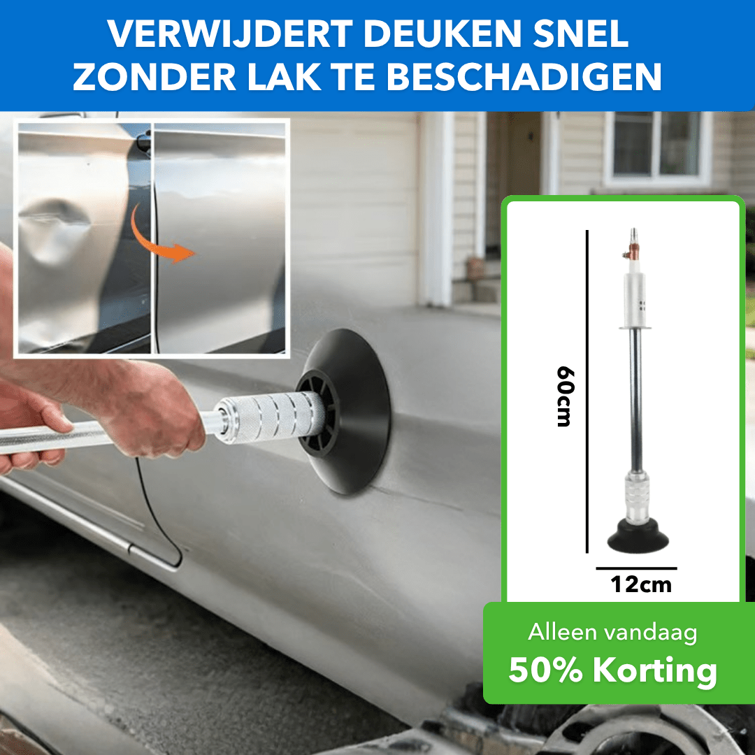 DentPro™ - Pneumatische uitdeuktrekker met krachtige vacuümzuiging - Plofje