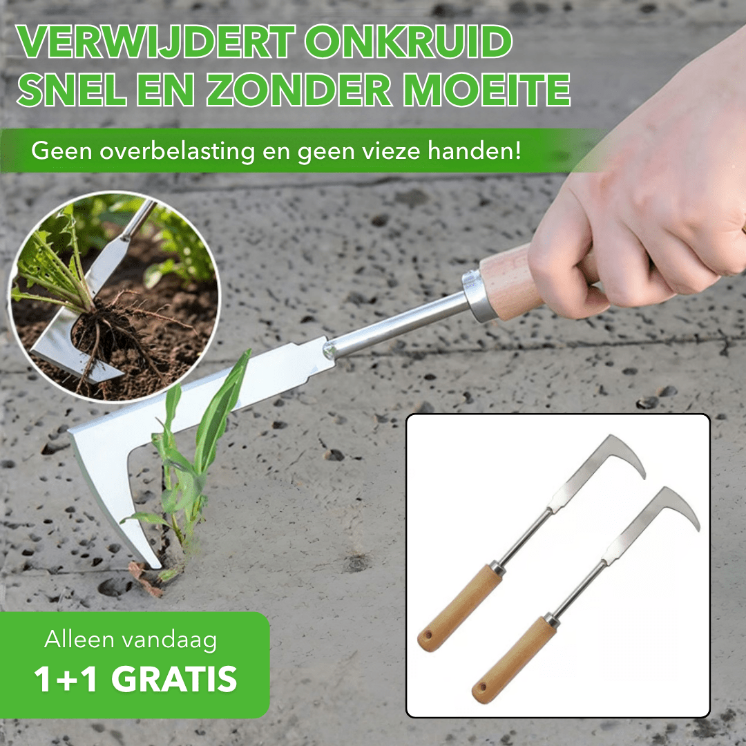 WeedGrip™ - L-vormige onkruidverwijderaar voor voegen en kieren - Plofje