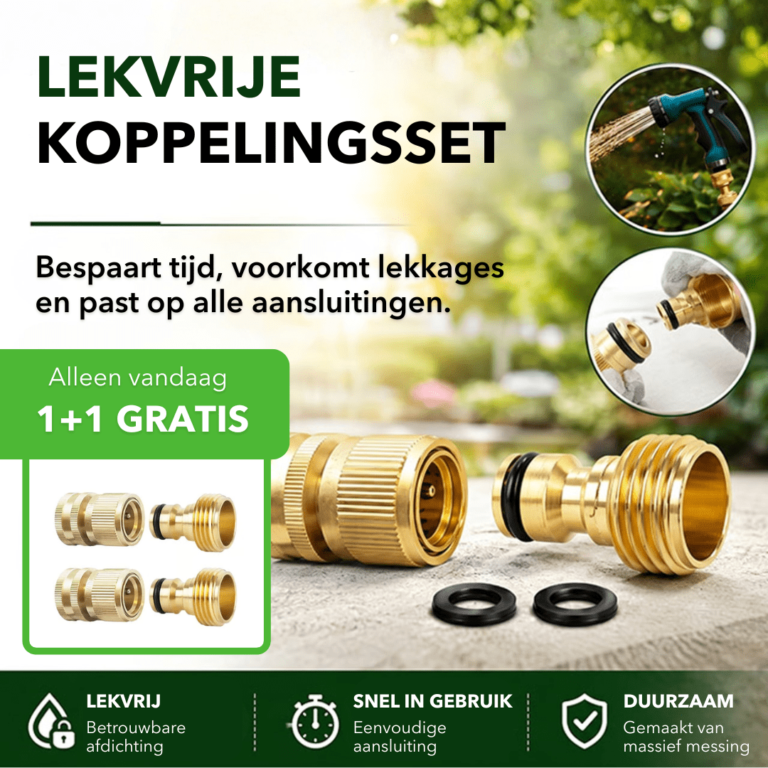 WaterLink™ - Lekvrije universele koppelingsset voor tuinslangen