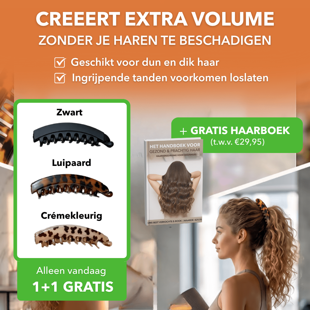 LiftClip™ - Haarclip met stevige grip voor extra volume - Plofje