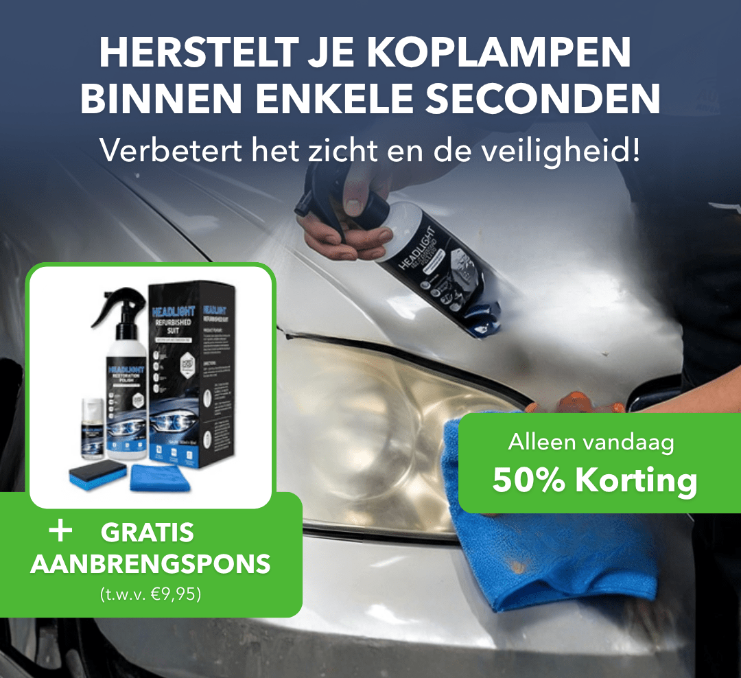 LightPro™ - Herstelpolish voor heldere en stralende koplampen - Plofje