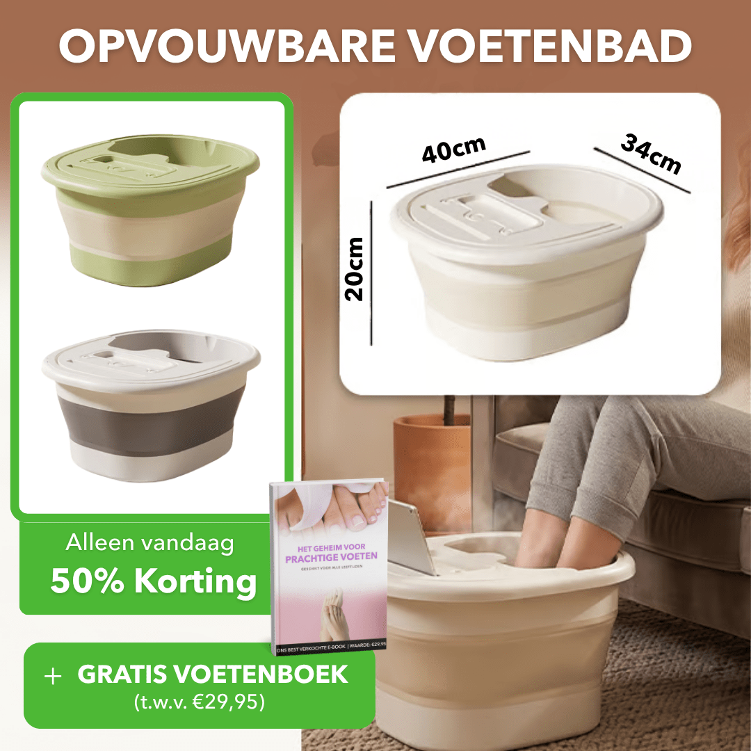 FootSpa™ - Opvouwbaar voetenbad met tablet- en telefoonhouder - Plofje