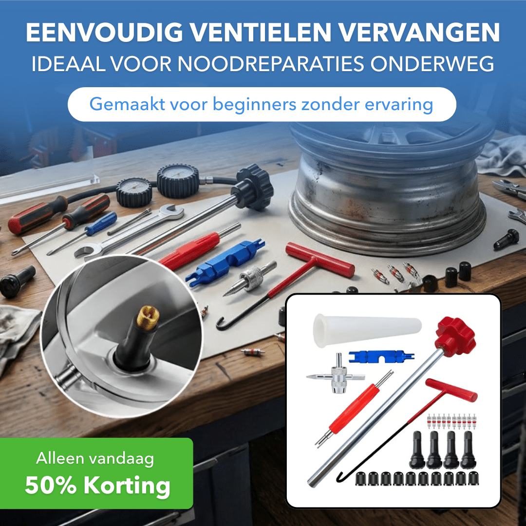 TireFix™ - Reparatieset voor het snel vervangen van bandenventielen - Plofje