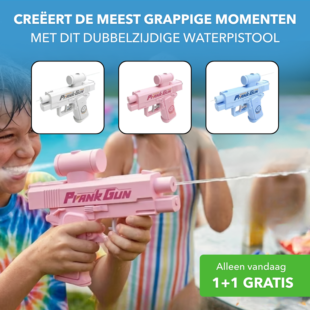 PrankGun™ - Dubbelzijdig waterpistool voor hilarische verrassingen