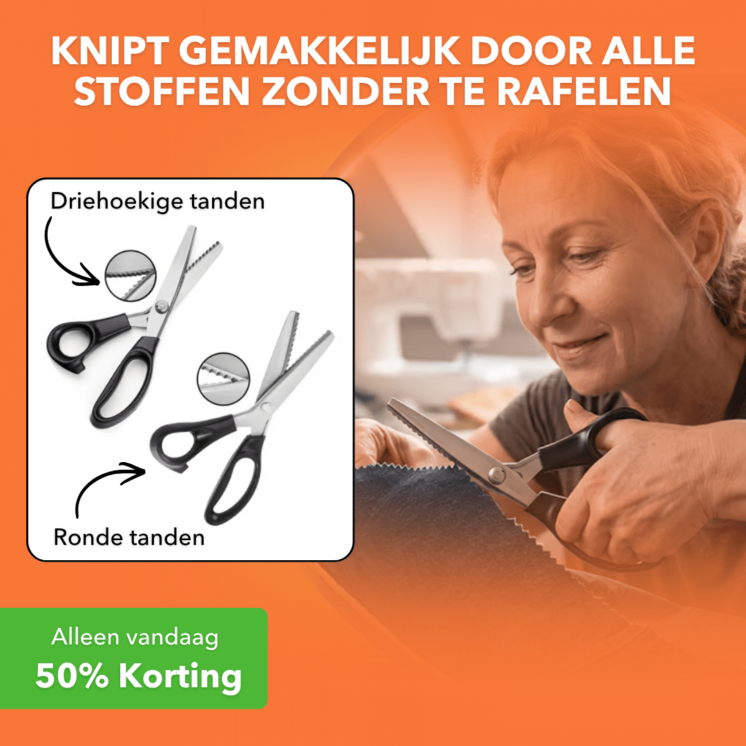 CraftCut™ - Multifunctionele kartelschaar tegen rafelende stofranden - Plofje