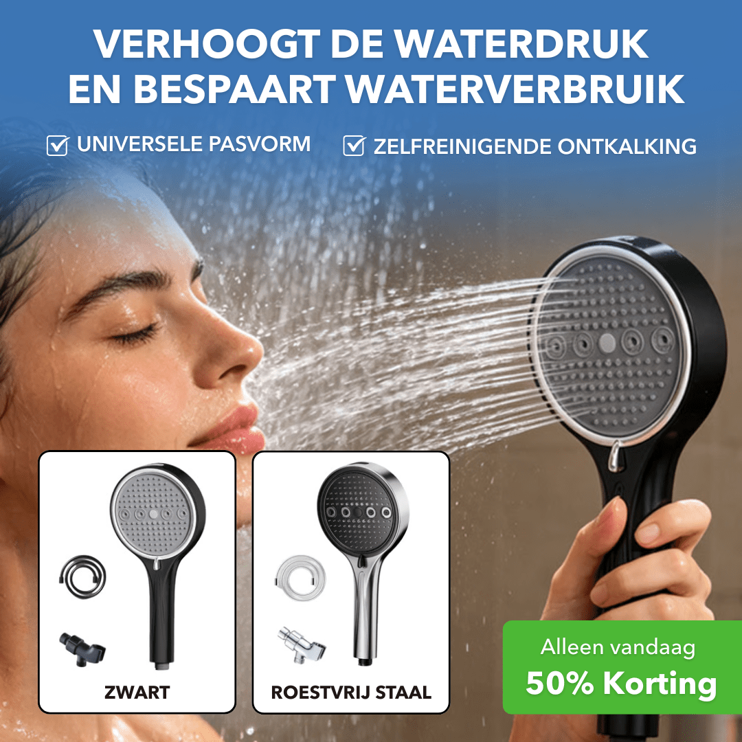 PureJet™ - Hogedruk douchekop met meerdere straalstanden