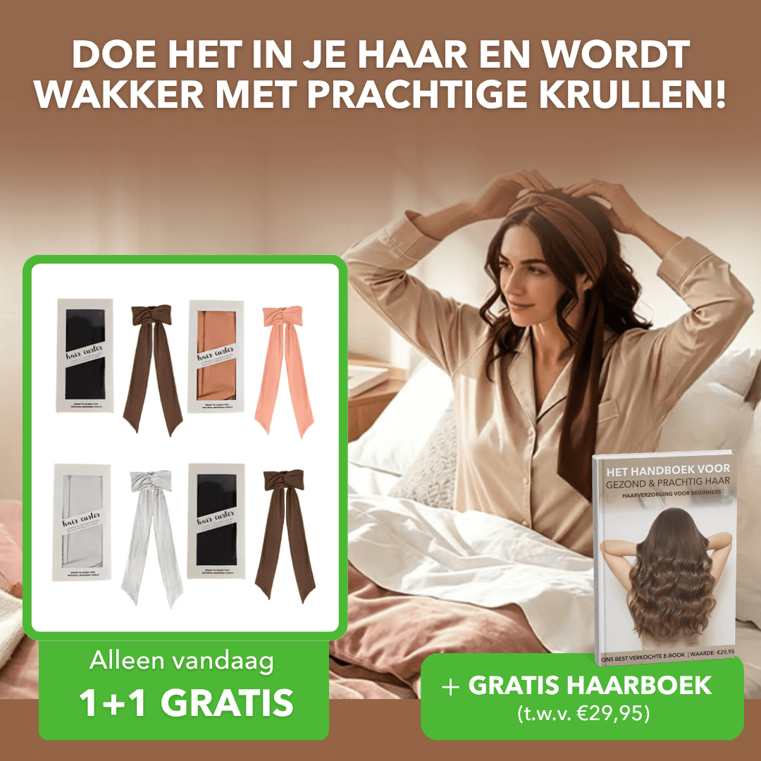 CurlBand™ - Zijden haarband voor krullen zonder verhitting - Plofje