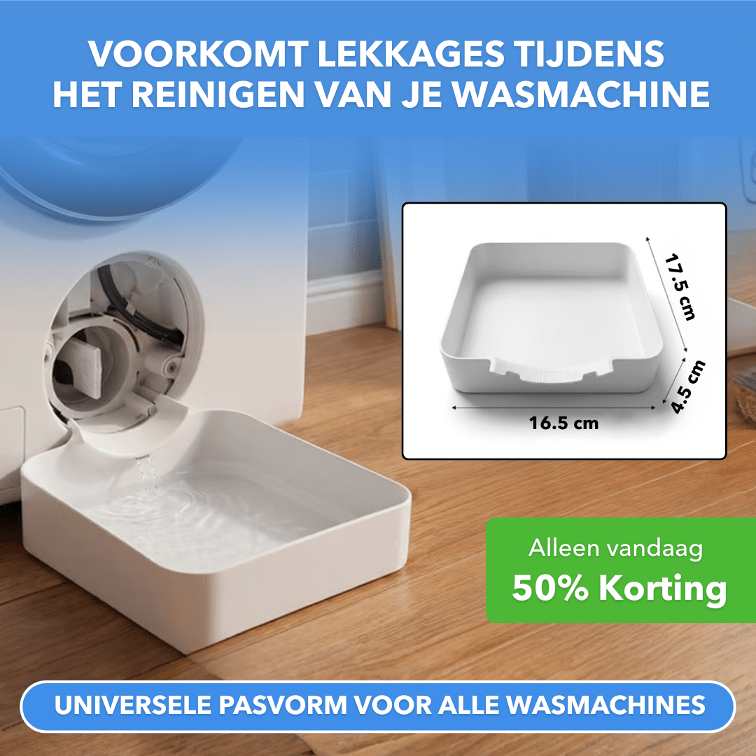 LeakGuard™ - Lekbak voor wasmachines tegen waterschade - Plofje