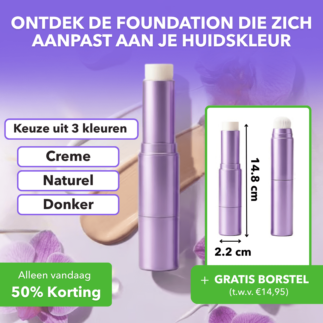 SkinMatch™ - 2-in-1 foundationstick met kleurveranderende formule - Plofje