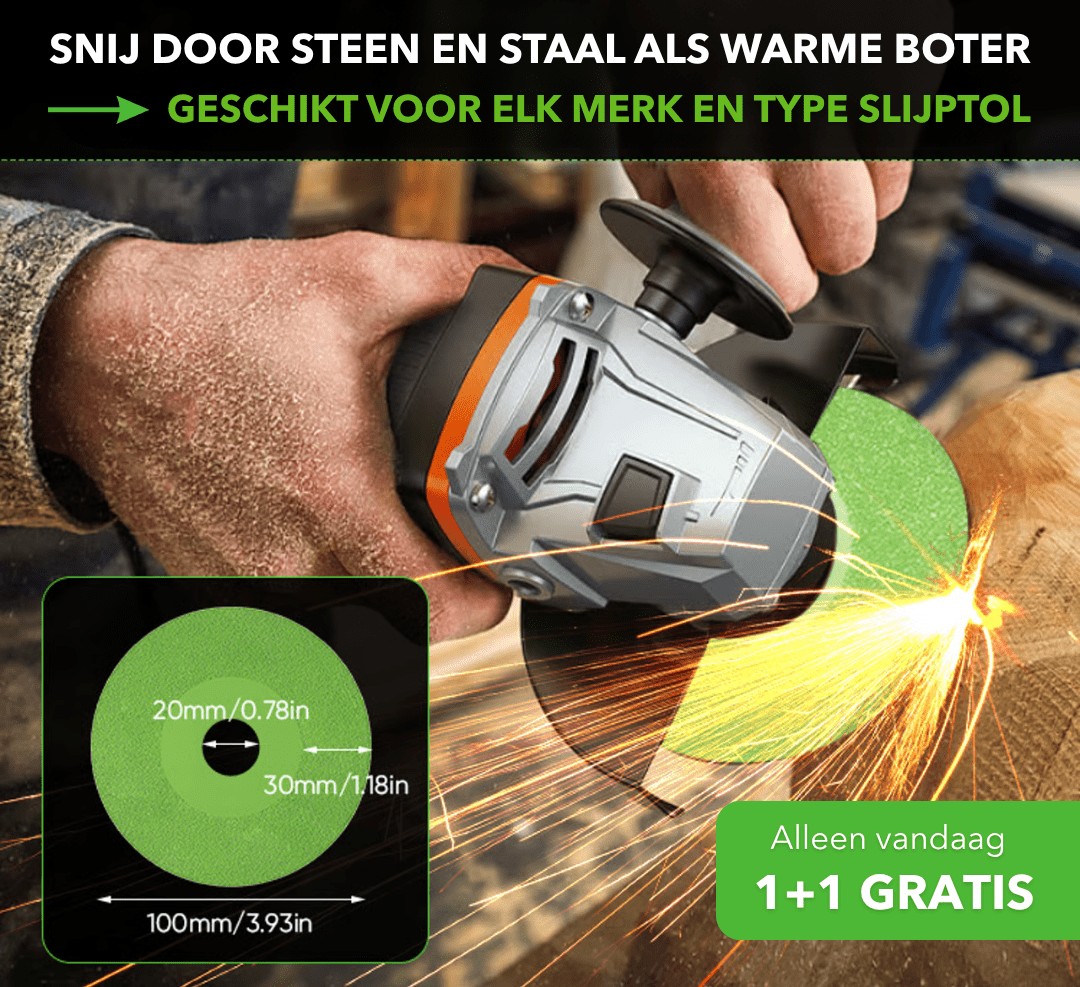GrindPro™ - Professionele diamantschijf voor alle materialen - Plofje