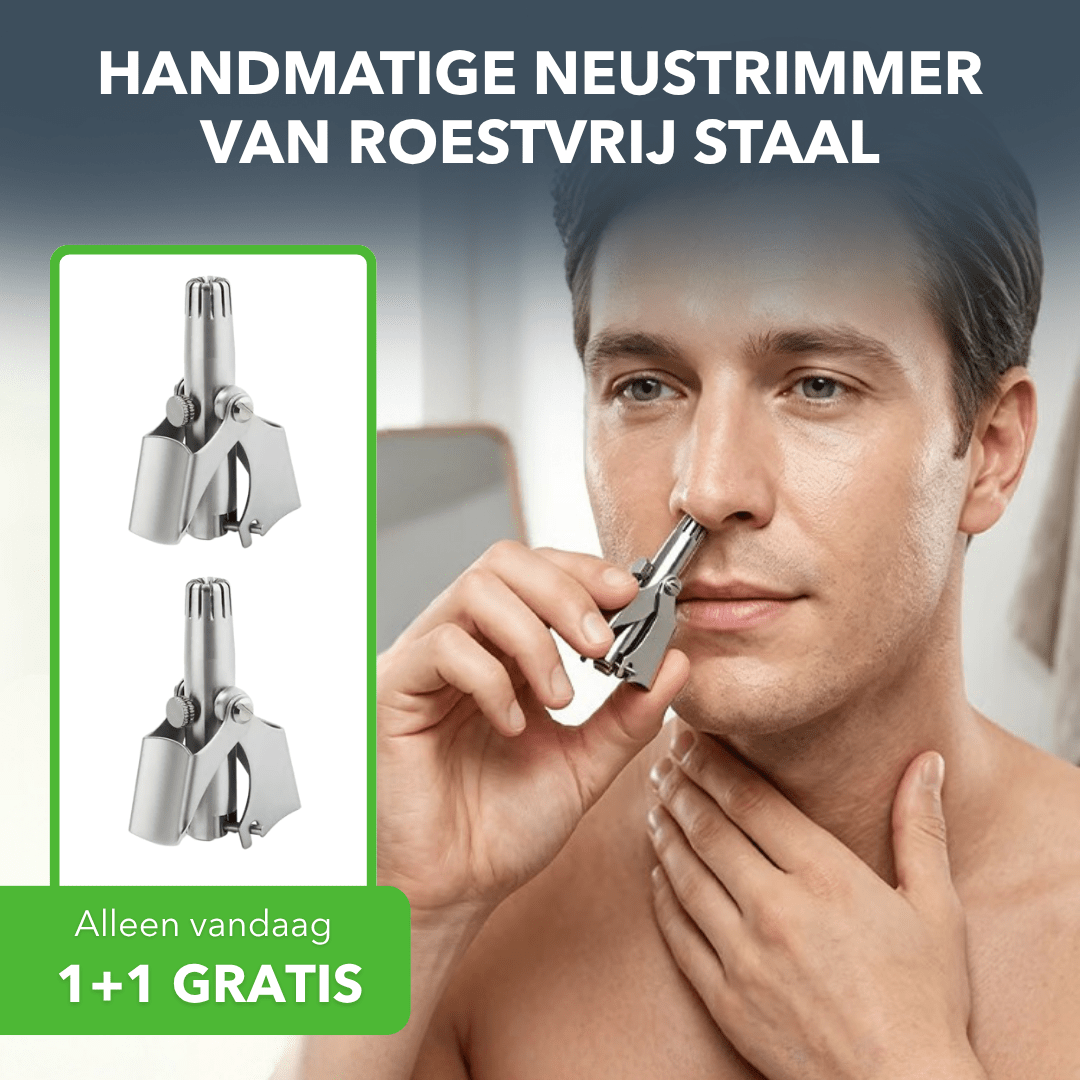 NoseTrim™ - Handmatige neushaartrimmer zonder batterijen - Plofje