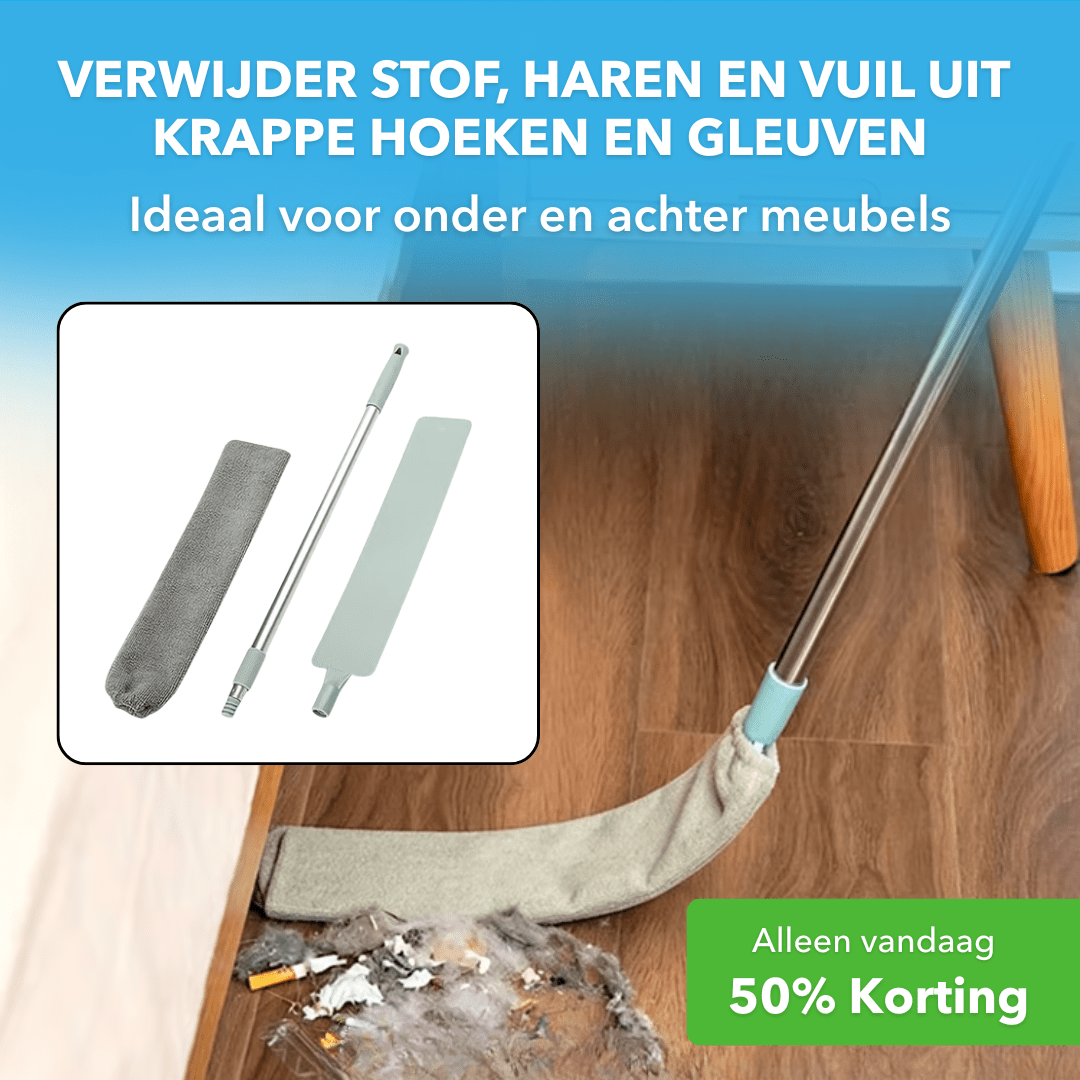 FlexClean™ - Uitschuifbare stofreiniger voor krappe ruimtes - Plofje