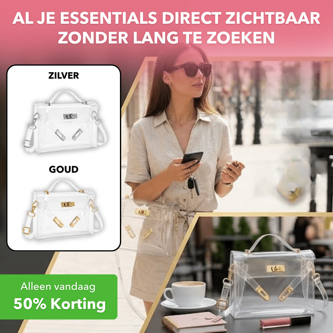 CrystalBag™ - Leuke transparante jelly handtas voor elke gelegenheid - Plofje