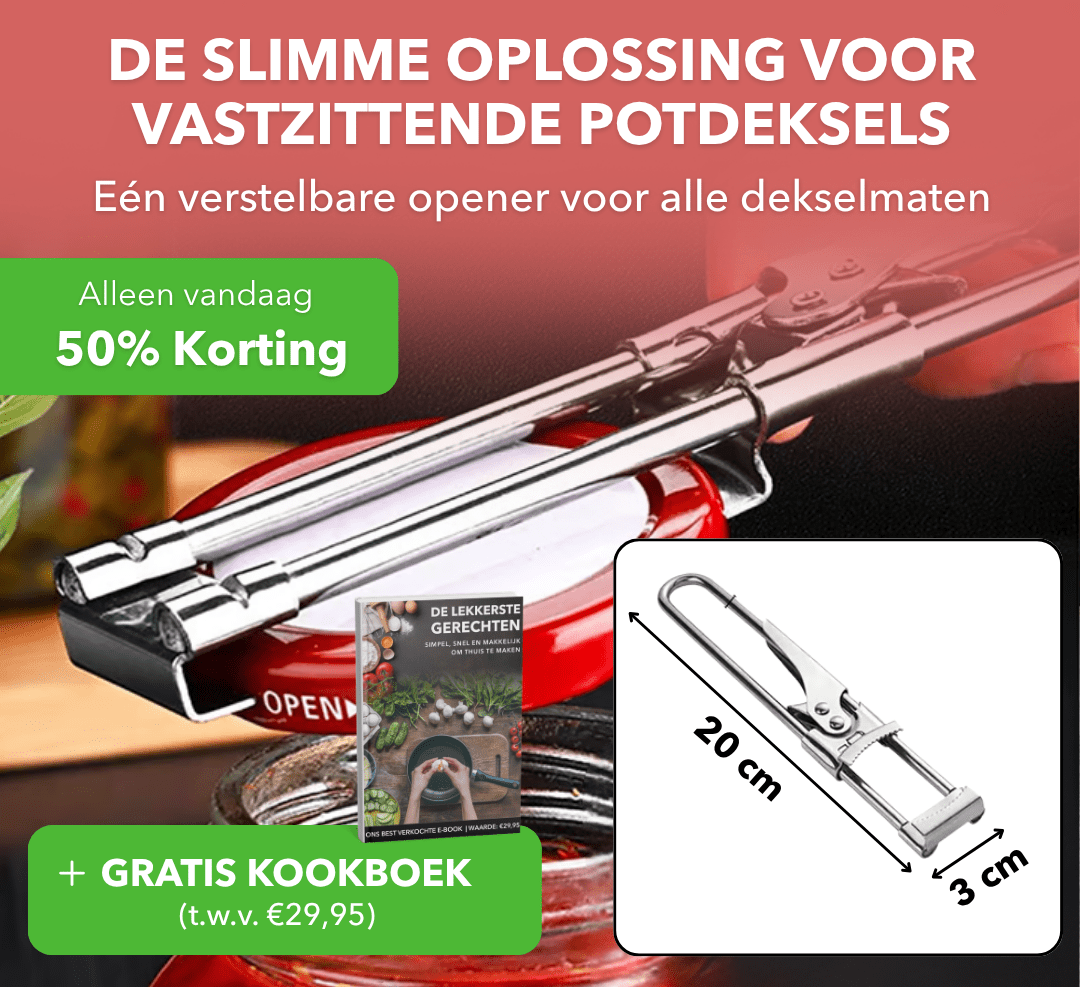 TwistBuddy™ - Verstelbare dekselopener voor moeiteloos opendraaien - Plofje