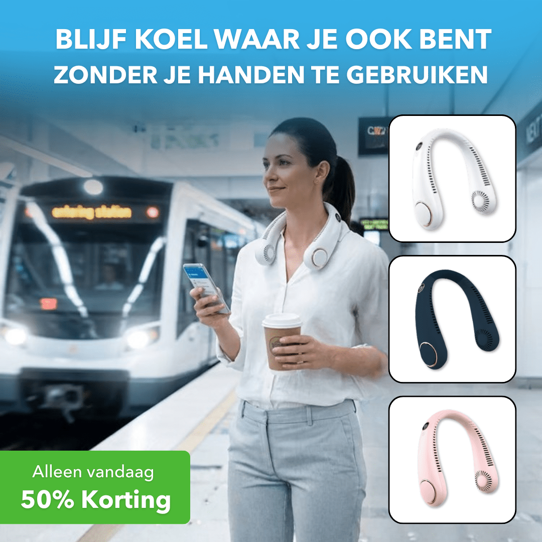 AirFlow™ - Draagbare nekventilator voor directe verkoeling