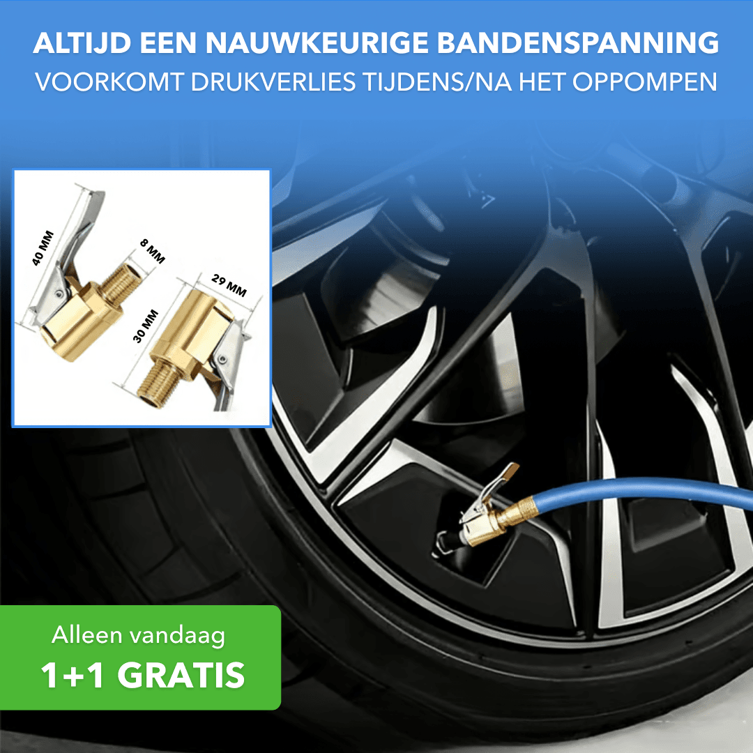 AirLock™ - Universele ventieladapter tegen drukverlies - Plofje
