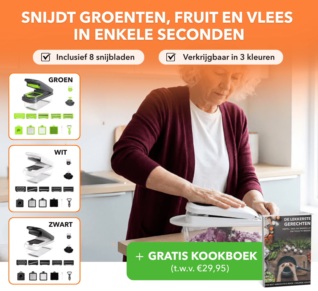 SlicePro™ - Multifunctionele snijder met verwisselbare messen - Plofje