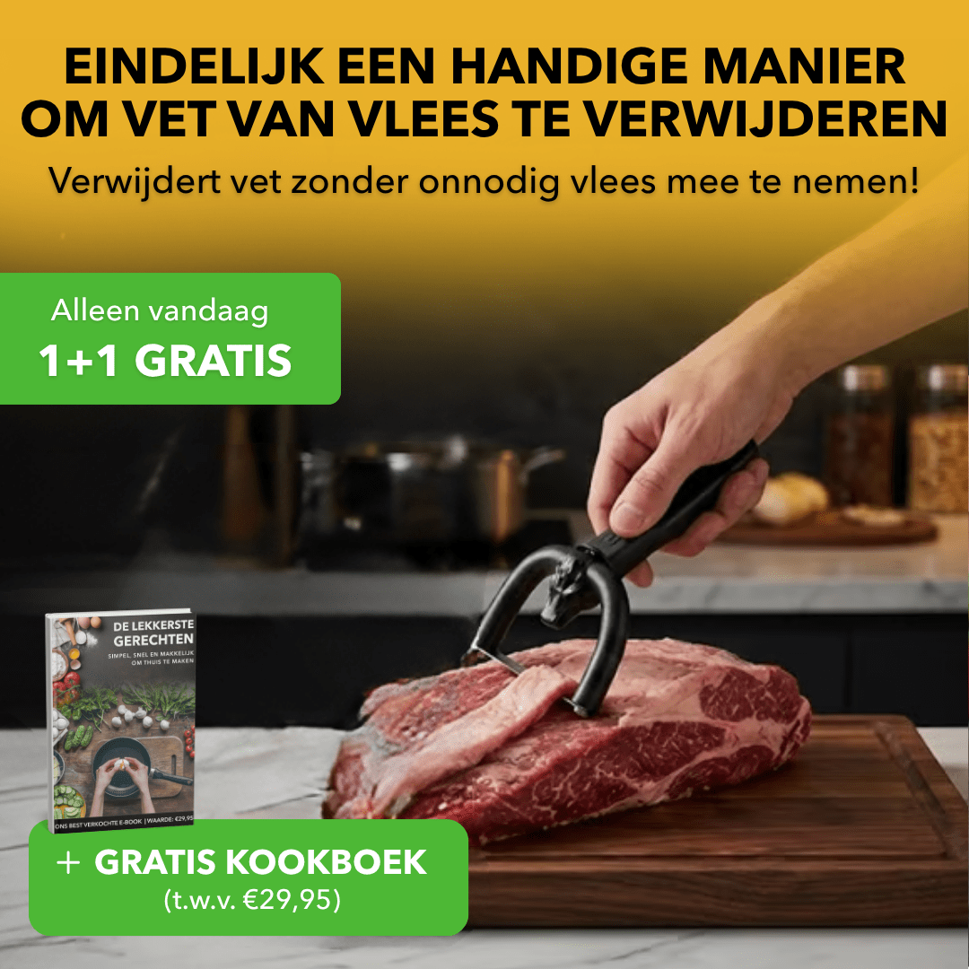 MeatTrim™ - Handmatige vettrimmer voor rund- en varkensvlees - Plofje