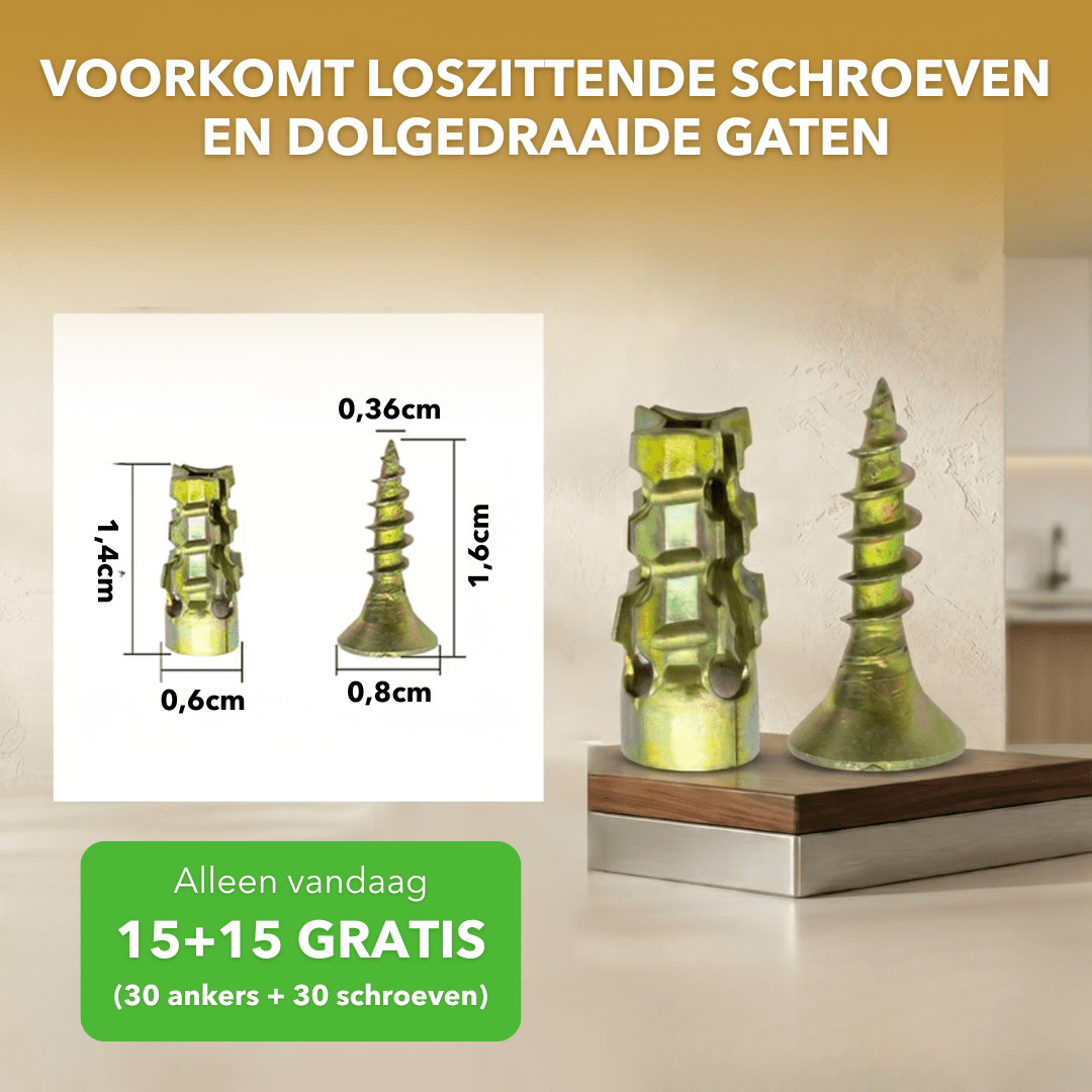 GripFix™ - Expansieankers voor extra stevige bevestiging - Plofje