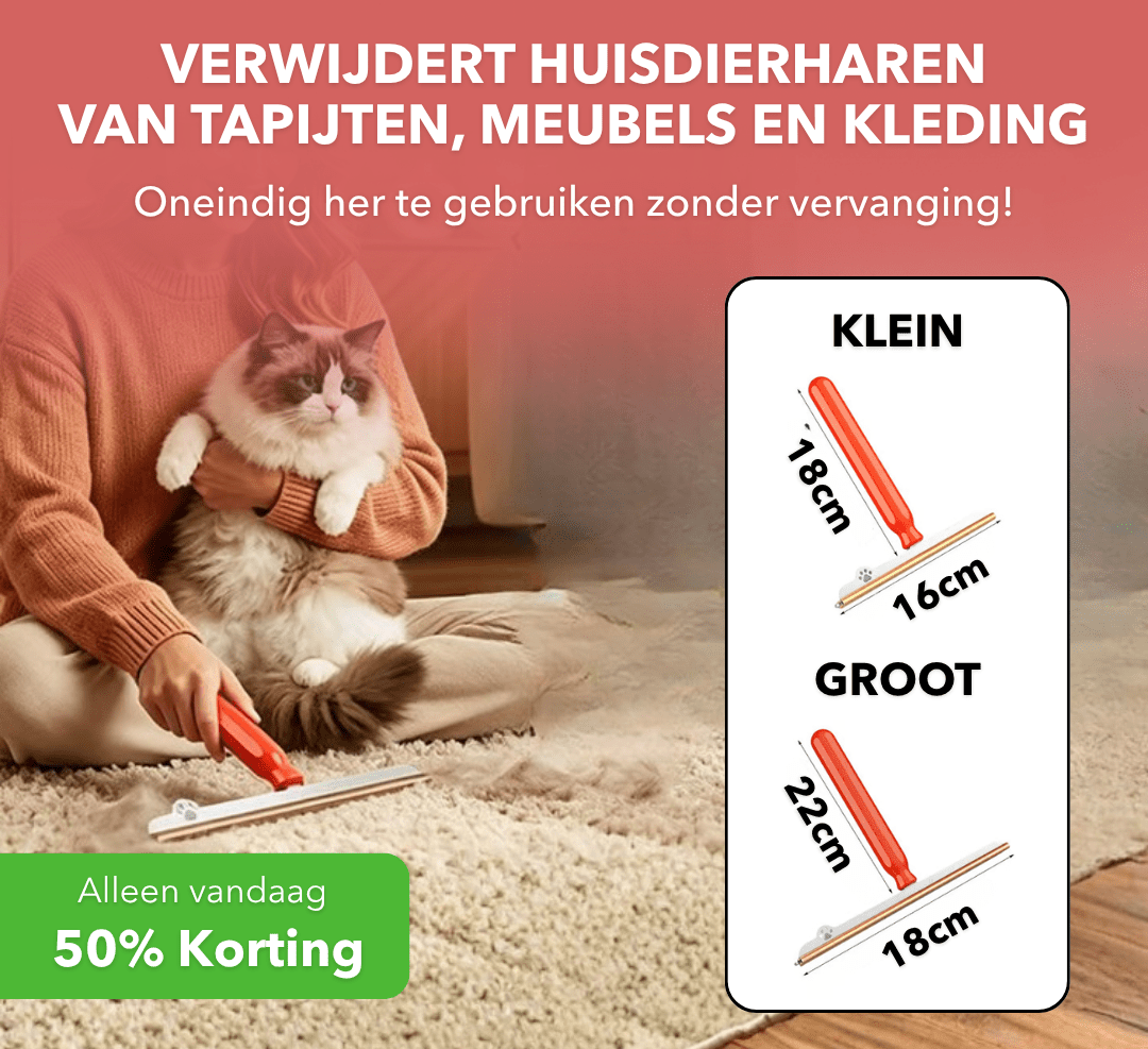 PetClean™ - Dierenhaarverwijderaar voor auto, meubels en vloerkleden - Plofje