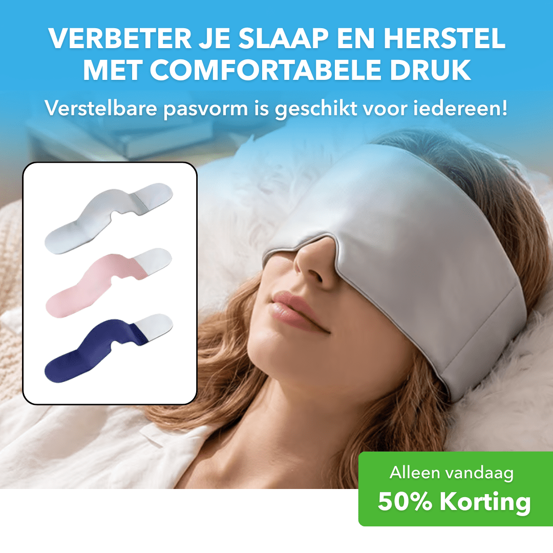DreamMask™ - Verzwaard slaapmasker voor diepe ontspanning - Plofje