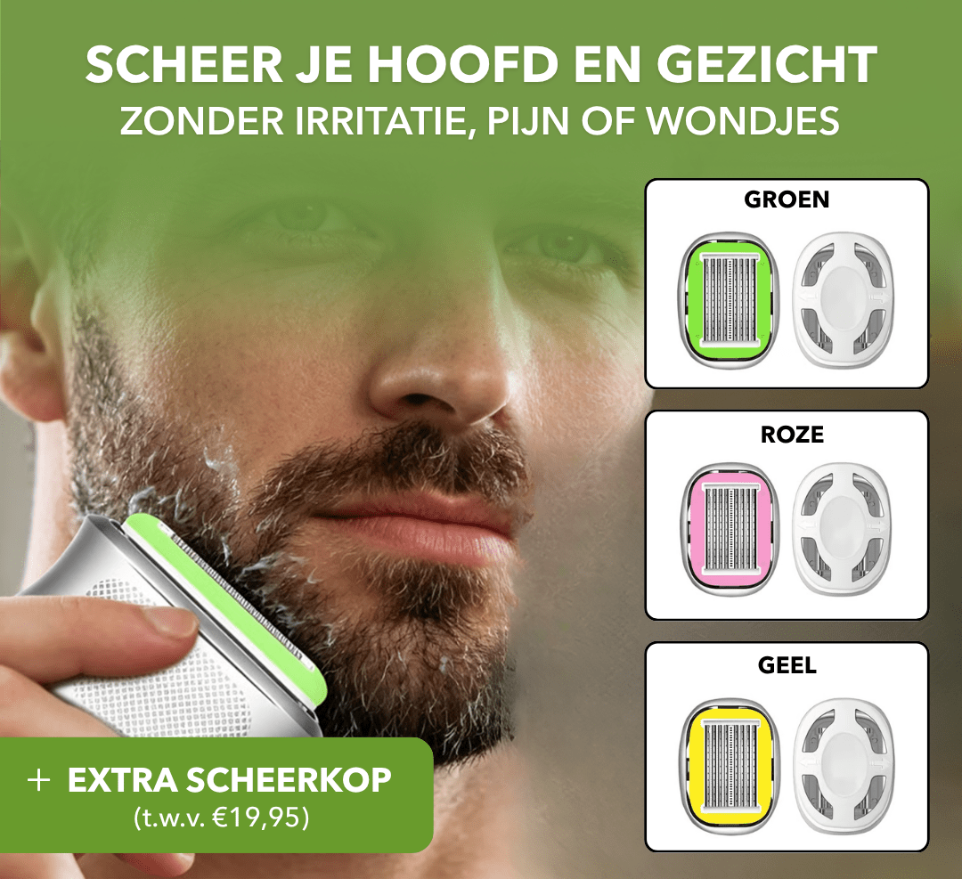ShavePro™ - Ergonomisch scheerapparaat voor een irritatievrij resultaat