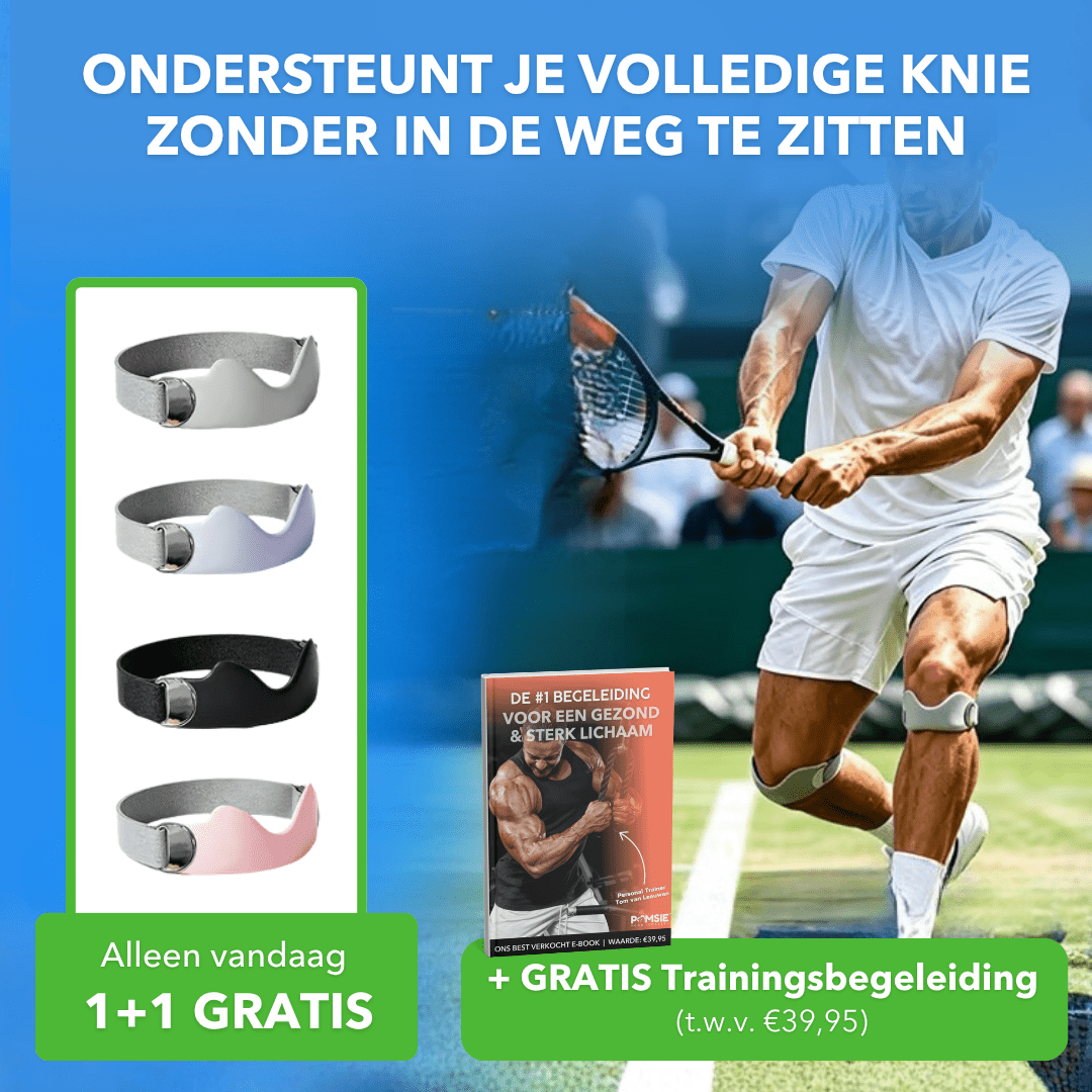 KneePro™ - Verstelbare knieband met schokabsorberend luchtkussen - Plofje