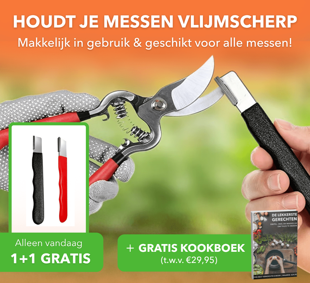 SharpPro™ - Ergonomische messenslijper met carbide slijpelementen - Plofje