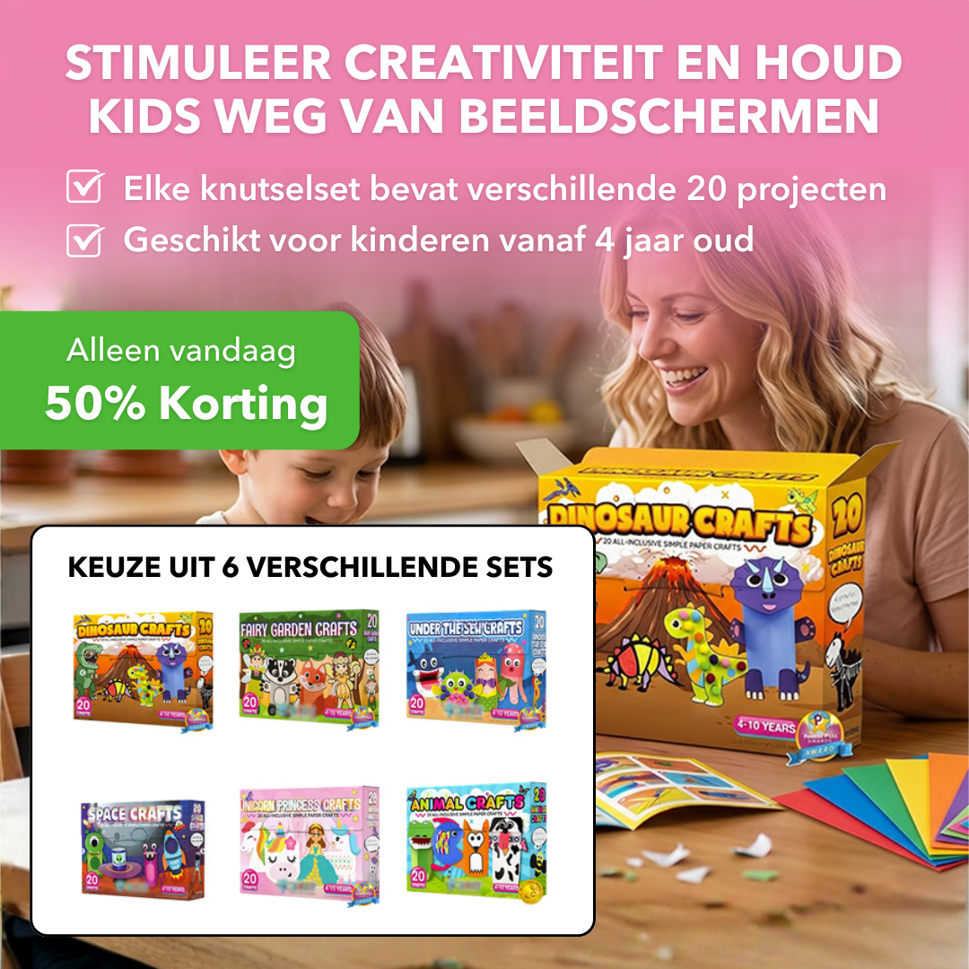 CraftBox™ - Complete knutselset voor eindeloos creatief speelplezier