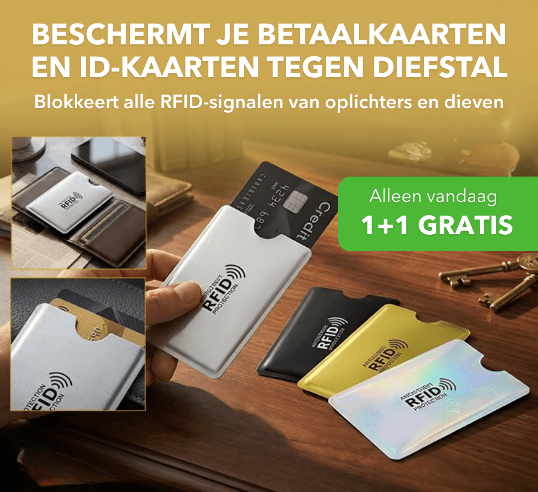 SafeCard™ - RFID-beschermhoesjes voor pasjes en identiteitskaarten