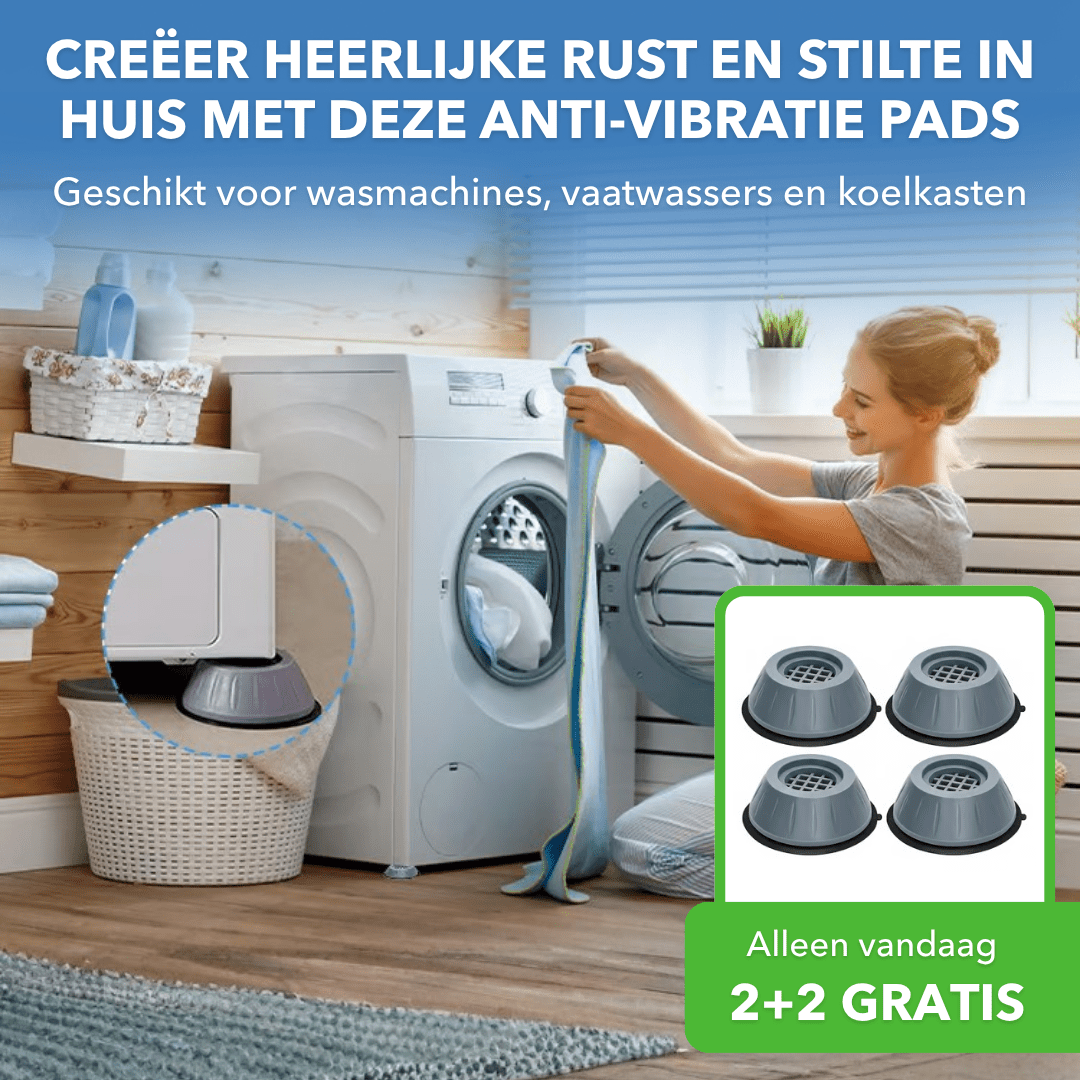WashGuard™ - Anti-vibratie steunen voor een stabiele wasmachine - Plofje