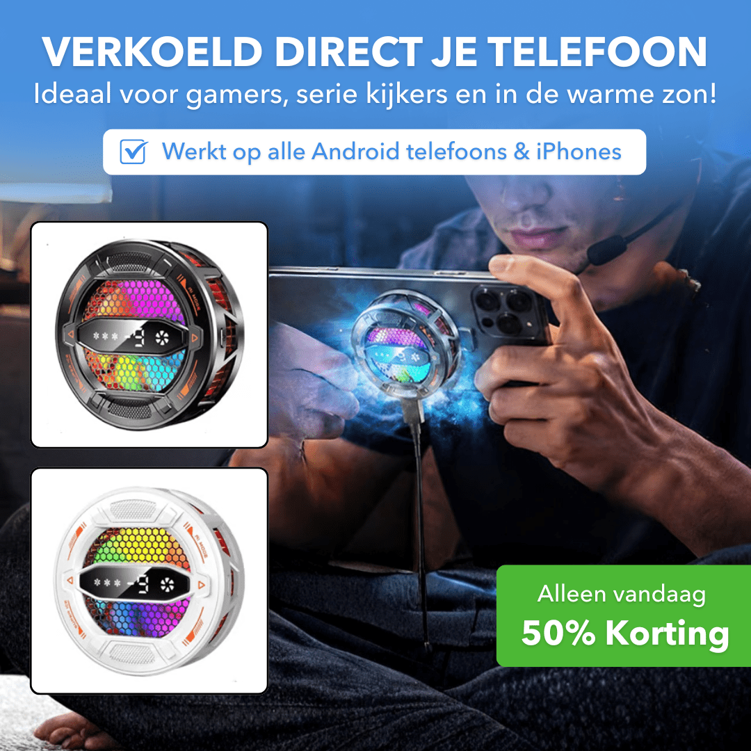 HyperCool™ - Krachtige telefoonkoeler voor optimale prestaties - Plofje