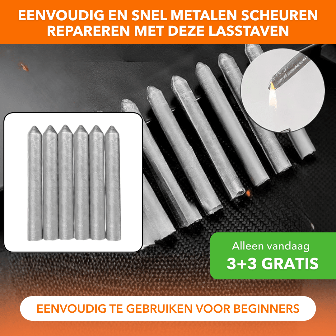 WeldPro™ - Poedergevulde aluminium lasstaven voor metaalreparaties - Plofje